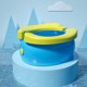 thumbnail image 1 of Portable Foldable Travel Baby Toilet Seat, Easy to Clean, Complementary Storage Bag and 20 Garbage Bags（blue）, 1 of 5