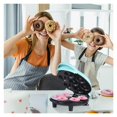 thumbnail image 3 of 700W Electric Mini Donut Maker Machine Double-sided Heating Non-stick Coating for Breakfast Dessert ,Easy to Operate, 3 of 7