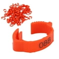 thumbnail image 2 of Chicken Foot Rings, Poultry Leg Bands Identification Leg Buckle With Numbers 10pcs/set Safe And Non-  For Outdoors For Poultry For Daily For Home Red, 2 of 8