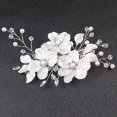thumbnail image 1 of 1pcs Vintage Flower Side Hair Clips Hair Barrettes for Women Wedding Headpieces Rhinestones Wedding Crystal Side Clips Tiara, 1 of 5