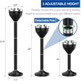thumbnail image 2 of Floor Standing Ashtray with Lid, Adjustable 16-31.5" Stainless Steel Cigar Container for Home Garden Outdoor Use, 2 of 8