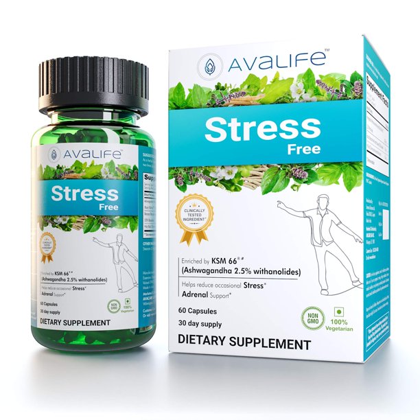 Avalife Stress Free Supplements Anxiety Relief & Mood Enhancer for