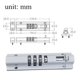thumbnail image 4 of Anti Tamper Horizontal Door Bolt Lock with Combination Code for Added Security, 4 of 10