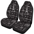thumbnail image 1 of Juego de 2 Fundas para Asientos de Coche ABPHQTO Travel Paris Line Protector Universal, 1 of 4