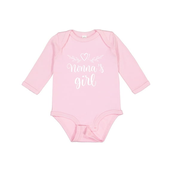 Inktastic Nonna Girl Granddaughter Girls Long Sleeve Baby Bodysuit