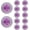 Purple, variant on 12 Pcs LED Coasters Multicolor, Light Up Coasters with 3 Modes for Drinks, Ultra-Thin Cup Sticker LED Bottle Lights Flashing Lights for Party Bar Wedding Champagne (Purple)