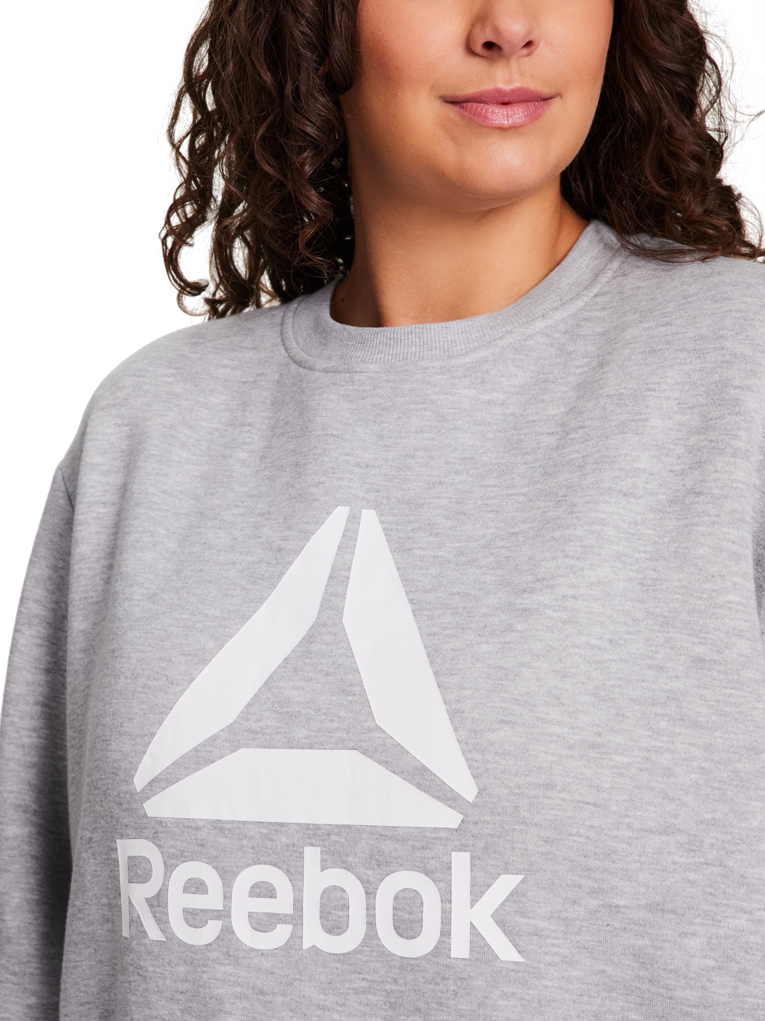 Reebok Women's and Women's Plus Sport Core Crewneck and Straight Leg Pant 2-Piece Set, Sizes XS-4X