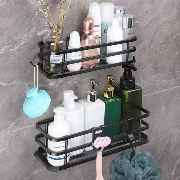 ACMETOP Shower Caddy, Shower Shelves [2Pack], Adhesive Shower Organizer No Drilling, Large