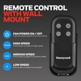 thumbnail image 6 of Honeywell 18 Inch Wall Mount Outdoor Oscillating Fan Strong Airflow Remote Matte Black, 6 of 18