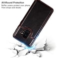thumbnail image 7 of Compatible with Samsung Galaxy S9 Wallet Case with Card Holder, PU Leather Kickstand Card Slots Case,Double Magnetic Clasp Durable Shockproof Cover,Black, 7 of 7
