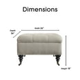 thumbnail image 5 of Serta Abbot Tufted Ottoman with Storage, Ivory, 5 of 7