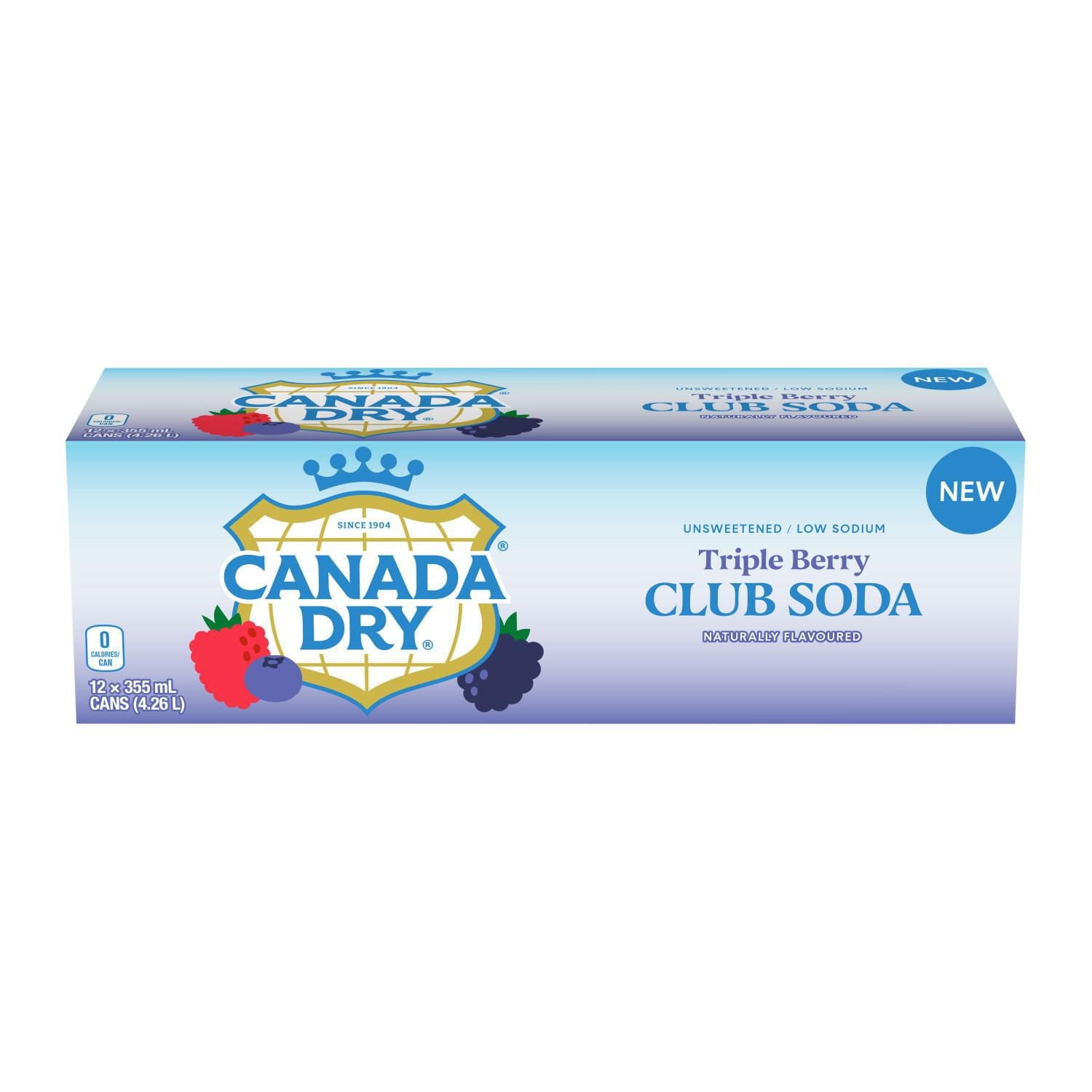 Le Soda Club Aux Petits Fruits CD Fridge Pack Canettes,355 mL, 12 Pack