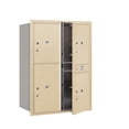 thumbnail image 4 of 11 Door High Recessed Mounted 4C Horizontal Parcel Locker with 4 Parcel Lockers in Bronze with USPS Access - Front Loading, 4 of 4