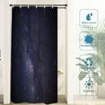 thumbnail image 3 of Dark Purple Magical Universe Decor Shower Curtain,Galaxy Bathroom Decor Polyester Fiber Plastic Rings Quick-Drying Waterproof for Bathtubs/Bathroom, 72x36 inches, 3 of 6