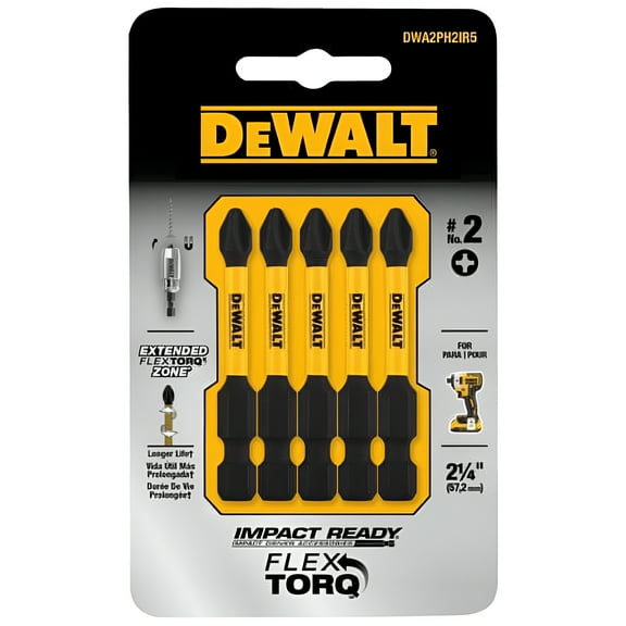 Dewalt Phillips #2 S x 2 in. Set of Power Impact Screwdriver Bit