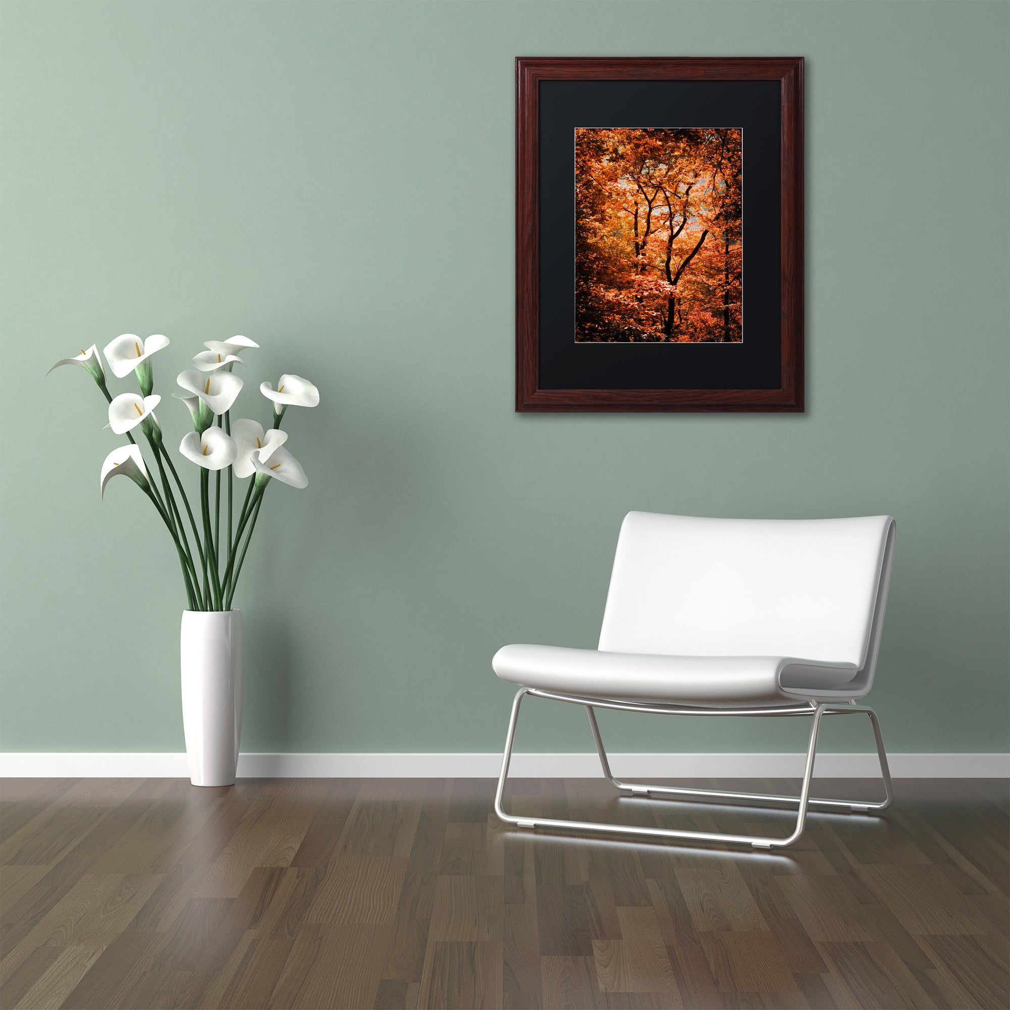 Trademark Fine Art "Autumn Whispers" Canvas Art by Philippe Sainte-Laudy Black Matte, Wood Frame
