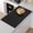 Black, variant on 1pc Polyester Mat, Extra-large Countertop Protector, Multifunctional Cuttable Kitchen Countertop Mat, Suitable for Kitchen Countertops and Dining Tables, Kitchen Storage and Organization Accessories