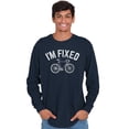 thumbnail image 4 of I'm Fixed Bike Gear Riding Cyclist Men's Long Sleeve Tee T Shirt Brisco Brands X, 4 of 6