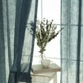 thumbnail image 3 of Aurora Home  Solid Linen Blend Curtain Panel Pair Spruce, 3 of 5