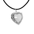 thumbnail image 1 of Foto Locket Imagen Amor Colgante Negro Cuerda Collar Charm Joyería - Plata Sunnimix Collar con medallón fotográfico, 1 of 8