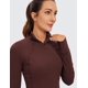 thumbnail image 5 of Remera CRZ YOGA Butterluxe con media cremallera corta Taupe Talle S, 5 of 5