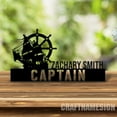 thumbnail image 4 of Craftnamesign Custom Wooden Pirate Ship Desk Name Plate, Ship Metal Nameplate, Desk Office Decor, 4 of 5