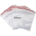 thumbnail image 1 of Bolsas con cierre resellable Bolsa con cierre transparente Bolsa de plástico con cierre Bolsa de plástico con cierre Bolsa de plástico transparente Bolsas transparentes (12 x 17 cm) 5 Seda x 100, 1 of 5