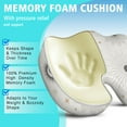 thumbnail image 5 of Premium Gel & Memory Foam Seat Cushion–Doctor Recommended Office Chair Cushion,Car Seat Cushion–Chair Cushions for Back & Sciatica Pain Relief–Seat Cushions for Office & Desk, 5 of 6