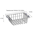 thumbnail image 4 of Telescopic Drain Basket Dish Drying Rack Basin Stainless Steel Accessories Over The Filter Fruit Vegetable Drainer for Kitchen Accessories 201, 4 of 9