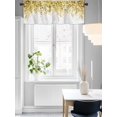thumbnail image 5 of Kitchen Valances for Window, Rural Eucalyptus Leaves Botanical Light Filtering Rod Pocket Valance Curtain, Spring Green Yellow Plant on White &nbsp;Short Curtains Window Topper for Bedroom 42x18in, 5 of 9
