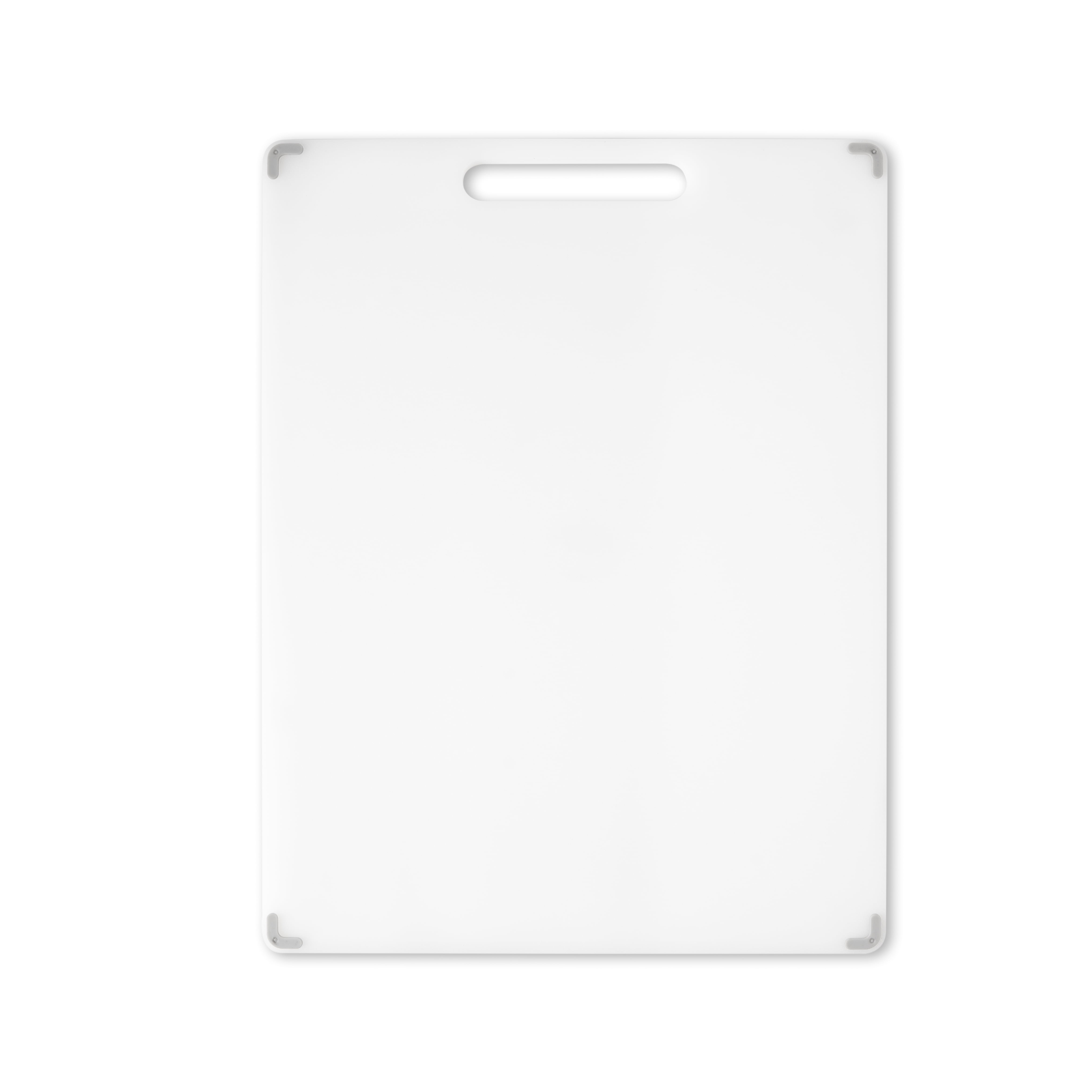 (3 pack) Mainstays 11" X 14.5" White Non-Slip Poly Cutting Board with Juice Groove