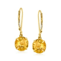 Ross-Simons 3.50 ct. t.w. Citrine Drop Earrings in 14kt Yellow Gold, Women's, Adult