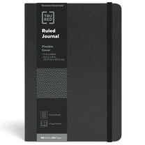 Staples TRU RED Medium Flexible Cover Ruled Journal Black (TR54777)