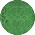 thumbnail image 1 of Ahgly Company Indoor Round Persian Emerald Green Traditional Area Rugs, 6' Round, 1 of 4