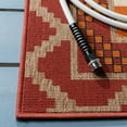 thumbnail image 4 of SAFAVIEH Veranda Johann Geometric Indoor/Outdoor Runner Rug, Rust/Red, 2'3" x 6'7", 4 of 7