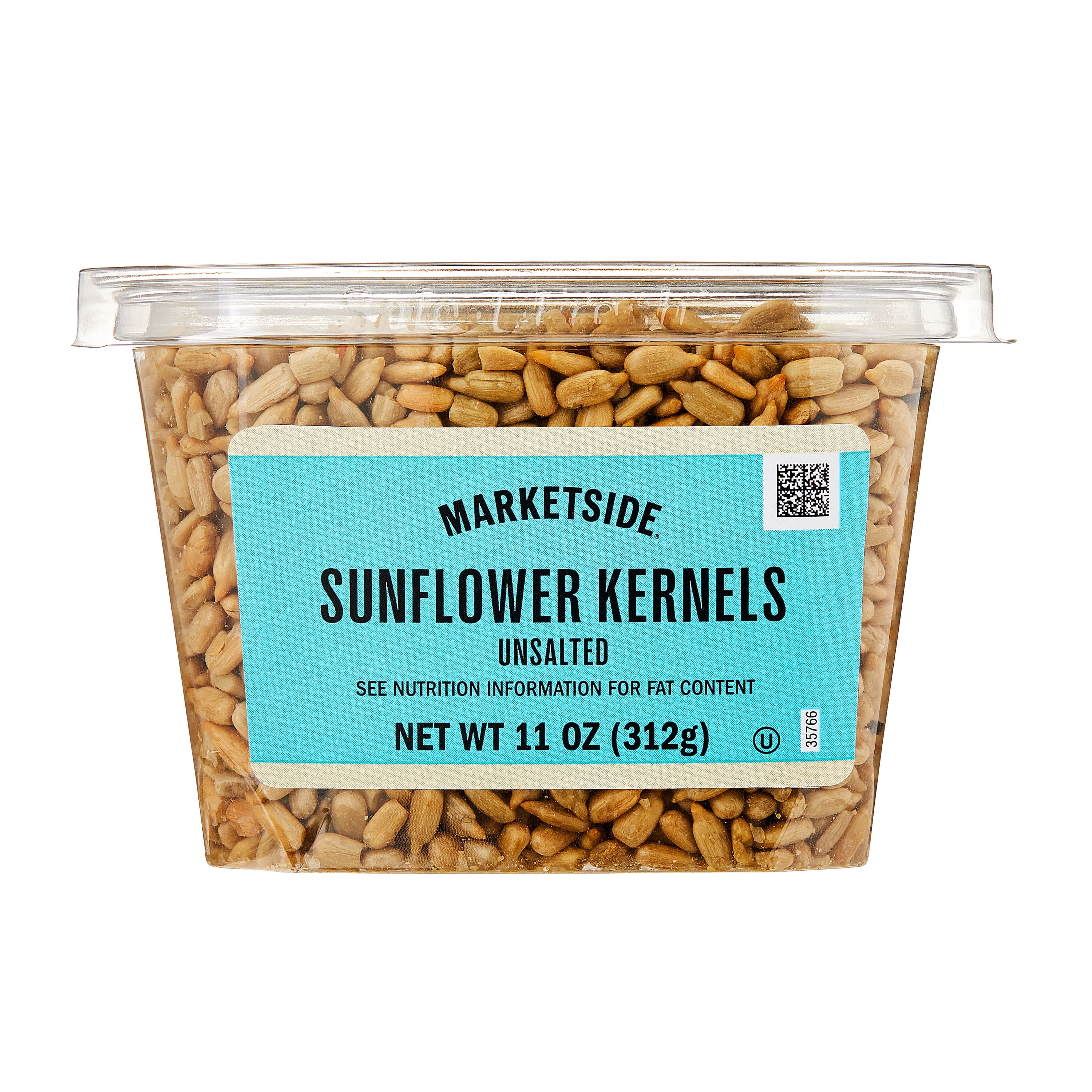 (2 pack) Marketside Unsalted Sunflower Kernels, 11 oz Tub