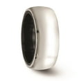 thumbnail image 5 of Edward Mirell Black Ti & Sterling Silver Polished Domed Ring, 5 of 8