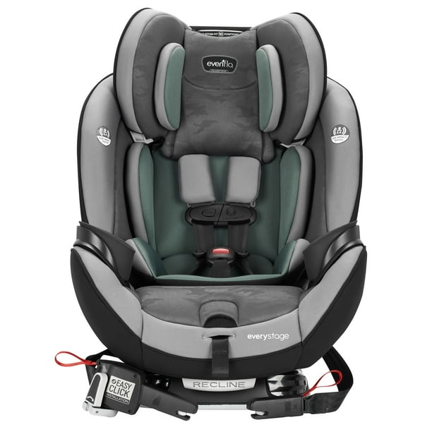Evenflo EveryStage DLX AllinOne Convertible Car Seat, Highlands Green