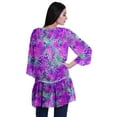 thumbnail image 4 of Moomaya Printed Georgette Beach Clothes For Women Short Shrug Cover Up Cardigan, 4 of 5