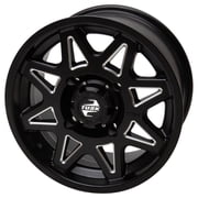 4/156 Tusk Tintic Wheel 15x7 5.0 + 2.0 Milled/Black for Kawasaki Mule Pro-Fxt 820 Platinum Ranch Edition 2022-2023