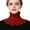 Wine Red, variant on Xinwanna Fake Collar Scarf Detachable High Collar Solid Color Knitted Turtleneck Scarves Collar Insert Fashion Accessory (Black)