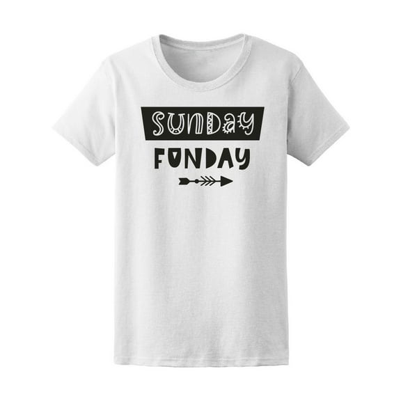 Sunday Funday Cool Boho Quote Tee Women's -Image by Shutterstock