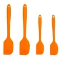 thumbnail image 7 of 4pcs Kitchen Cooking Silicone Spatula Set Heat Resistant Turners Scraper Baking Utensils Orange, 7 of 7