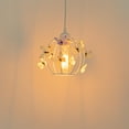 thumbnail image 5 of KAYYELAMP 1 Pcs White Hollow Cage Metal Lampshade Modern Design For DIY Wall Sconce Hanging Lamp Pendant Light Fixture(Light fixture not included), 5 of 7