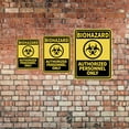 thumbnail image 3 of Portrait Round Plus Biohazard Authorized Personnel Only Wall or Door Sign | Warning Signage - Large, 3 of 7