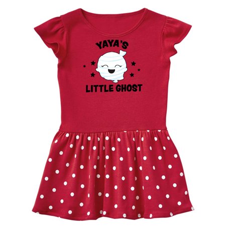 

Inktastic Cute Yaya s Little Ghost with Stars Gift Toddler Girl Dress
