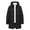 Black, variant on YYDGH Mid Length Padded Jacket for Mens Casual Long Puffer Coat Thick Winter Thermal Long Sleeve Hooded Outwear(Black,M)