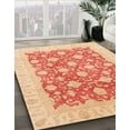 thumbnail image 2 of Ahgly Company Indoor Rectangle Abstract Bright Orange Oriental Area Rugs, 8' x 12', 2 of 6