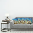 thumbnail image 3 of Ambesonne Fish Throw Pillow Cover 4 Pack, Aquatic Corals, 16", Turquoise Pale Yellow, 3 of 5