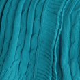 thumbnail image 2 of Rizzy Home Cable Knit Throw Blanket 50" x 60" Turquoise, 2 of 2